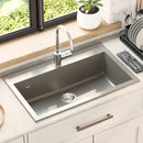 vidaXL Mosogató Szürke 795 x 505 mm Gránit