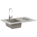 vidaXL Mosogató Szürke 780 x 500 mm 80% Kvarc és 20% Gyanta