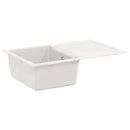 vidaXL Mosogató Fehér 780 x 500 mm 80% Kvarc és 20% Gyanta
