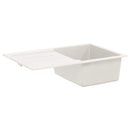 vidaXL Mosogató Fehér 780 x 500 mm 80% Kvarc és 20% Gyanta