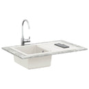 vidaXL Mosogató Fehér 780 x 500 mm 80% Kvarc és 20% Gyanta