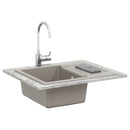 vidaXL Mosogató Szürke 620 x 500 mm 80% Kvarc és 20% Gyanta