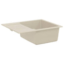 vidaXL Mosogató Bézs 620 x 500 mm 80% Kvarc és 20% Gyanta
