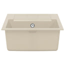 vidaXL Mosogató Bézs 620 x 500 mm 80% Kvarc és 20% Gyanta