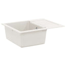 vidaXL Mosogató Fehér 620 x 500 mm 80% Kvarc és 20% Gyanta