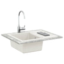 vidaXL Mosogató Fehér 620 x 500 mm 80% Kvarc és 20% Gyanta