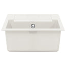 vidaXL Mosogató Fehér 620 x 500 mm 80% Kvarc és 20% Gyanta