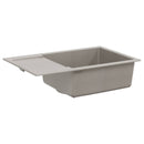 vidaXL Mosogató Szürke 780 x 500 mm 80% Kvarc és 20% Gyanta
