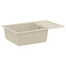 vidaXL Mosogató Bézs 780 x 500 mm 80% Kvarc és 20% Gyanta