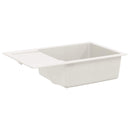 vidaXL Mosogató Fehér 780 x 500 mm 80% Kvarc és 20% Gyanta
