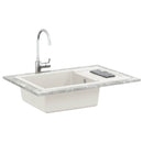 vidaXL Mosogató Fehér 780 x 500 mm 80% Kvarc és 20% Gyanta