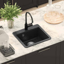 vidaXL Mosogató Fekete 470 x 440 mm Gránit