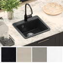 vidaXL Mosogató Fekete 470 x 440 mm Gránit