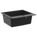 vidaXL Mosogató Fekete 470 x 440 mm Gránit