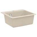 vidaXL Mosogató Bézs 470 x 440 mm Gránit