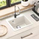 vidaXL Mosogató Fehér 470 x 440 mm Gránit