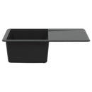 vidaXL Mosogató Fekete 670 x 460 mm Gránit