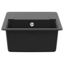 vidaXL Mosogató Fekete 670 x 460 mm Gránit
