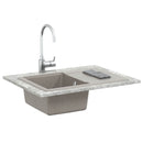 vidaXL Mosogató Szürke 670 x 460 mm 80% Kvarc és 20% Gyanta