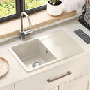 vidaXL Mosogató Bézs 670 x 460 mm 80% Kvarc és 20% Gyanta
