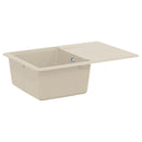 vidaXL Mosogató Bézs 670 x 460 mm 80% Kvarc és 20% Gyanta