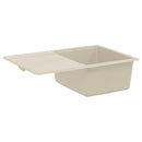 vidaXL Mosogató Bézs 670 x 460 mm 80% Kvarc és 20% Gyanta