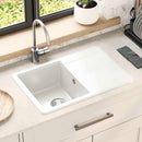 vidaXL Mosogató Fehér 670 x 460 mm 80% Kvarc és 20% Gyanta