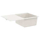 vidaXL Mosogató Fehér 670 x 460 mm 80% Kvarc és 20% Gyanta