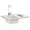 vidaXL Mosogató Fehér 670 x 460 mm 80% Kvarc és 20% Gyanta