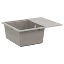 vidaXL Mosogató Szürke 560 x 460 mm 80% Kvarc és 20% Gyanta
