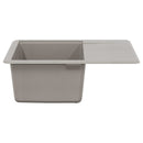 vidaXL Mosogató Szürke 560 x 460 mm 80% Kvarc és 20% Gyanta