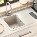 vidaXL Mosogató Bézs 560 x 460 mm 80% Kvarc és 20% Gyanta