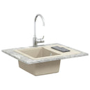 vidaXL Mosogató Bézs 560 x 460 mm 80% Kvarc és 20% Gyanta