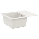 vidaXL Mosogató Fehér 560 x 460 mm 80% Kvarc és 20% Gyanta