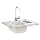 vidaXL Mosogató Fehér 560 x 460 mm 80% Kvarc és 20% Gyanta