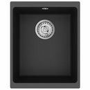 vidaXL Mosogató Fekete 370 x 460 mm 80% Kvarc és 20% Gyanta