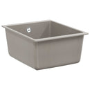 vidaXL Mosogató Szürke 370 x 460 mm 80% Kvarc és 20% Gyanta