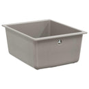 vidaXL Mosogató Szürke 370 x 460 mm 80% Kvarc és 20% Gyanta