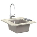 vidaXL Mosogató Szürke 370 x 460 mm 80% Kvarc és 20% Gyanta