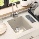 vidaXL Mosogató Bézs 370 x 460 mm 80% Kvarc és 20% Gyanta