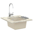 vidaXL Mosogató Bézs 370 x 460 mm 80% Kvarc és 20% Gyanta