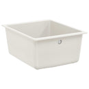 vidaXL Mosogató Fehér 370 x 460 mm 80% Kvarc és 20% Gyanta