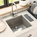 vidaXL Mosogató Szürke 430 x 460 mm 80% Kvarc és 20% Gyanta