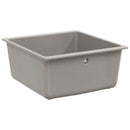 vidaXL Mosogató Szürke 430 x 460 mm 80% Kvarc és 20% Gyanta