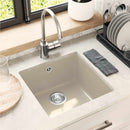 vidaXL Mosogató Bézs 430 x 460 mm 80% Kvarc és 20% Gyanta