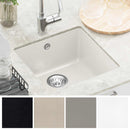 vidaXL Mosogató Fehér 430 x 460 mm 80% Kvarc és 20% Gyanta