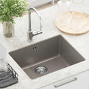 vidaXL Mosogató Szürke 530 x 460 mm 80% Kvarc és 20% Gyanta