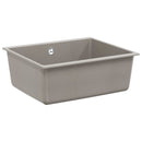 vidaXL Mosogató Szürke 530 x 460 mm 80% Kvarc és 20% Gyanta