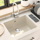vidaXL Mosogató Bézs 530 x 460 mm 80% Kvarc és 20% Gyanta