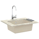 vidaXL Mosogató Bézs 530 x 460 mm 80% Kvarc és 20% Gyanta